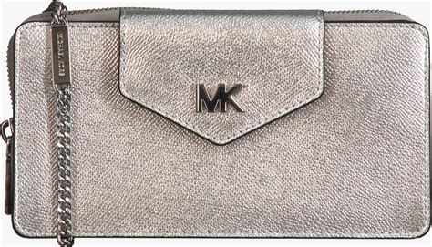 silberne clutch michael kors